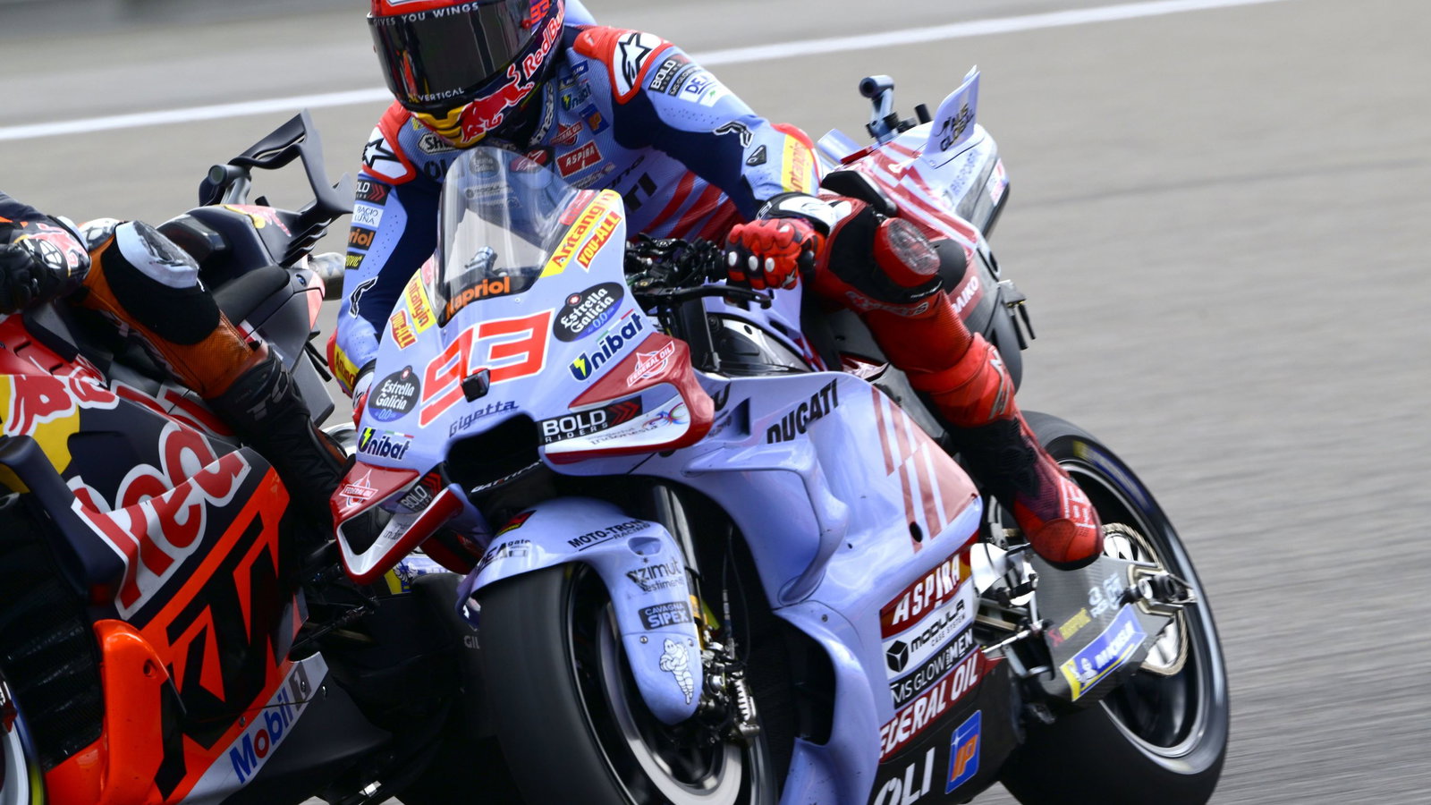 Marc Marquez, Brad Binder, 2024 German MotoGP